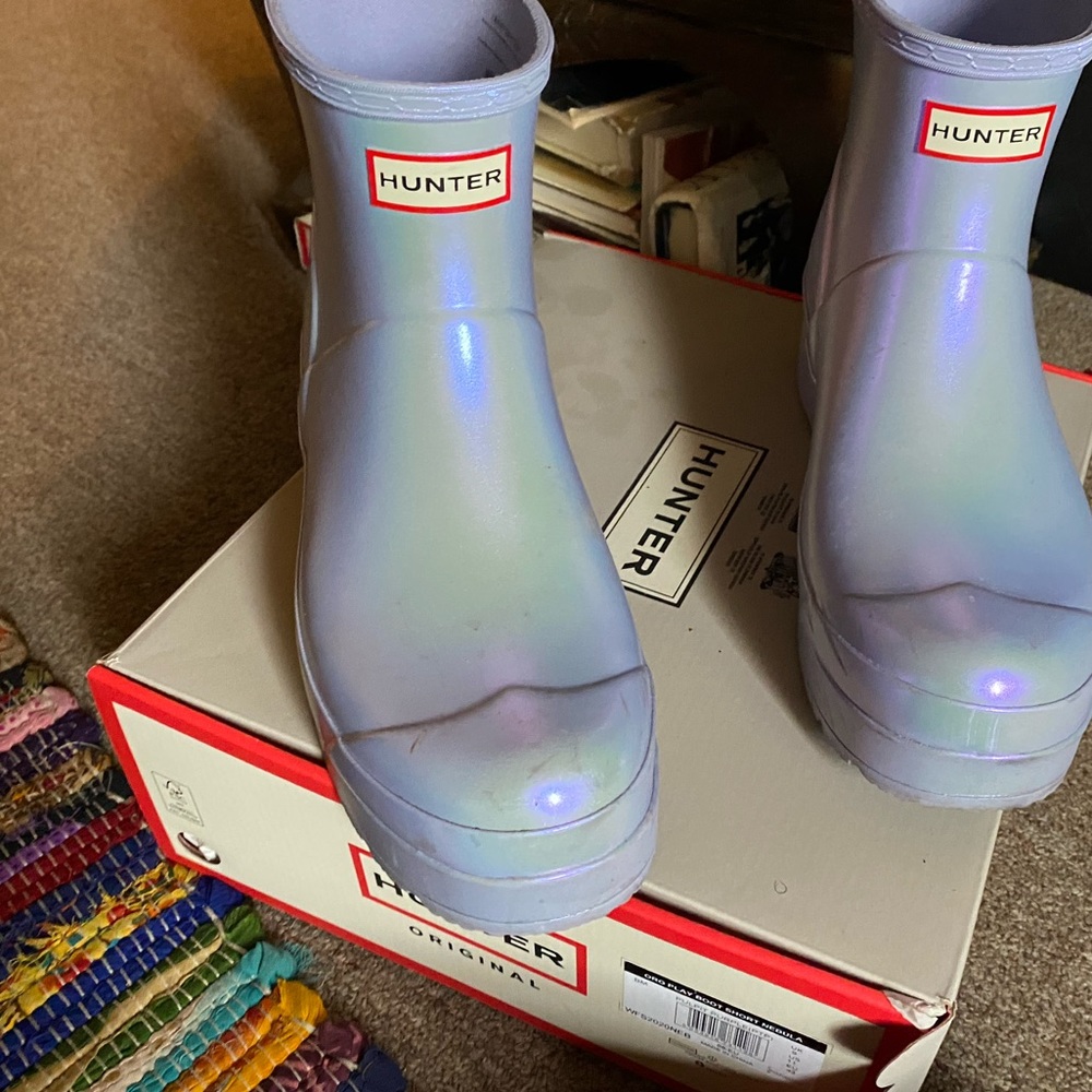 Hunter short boots Iridescent color